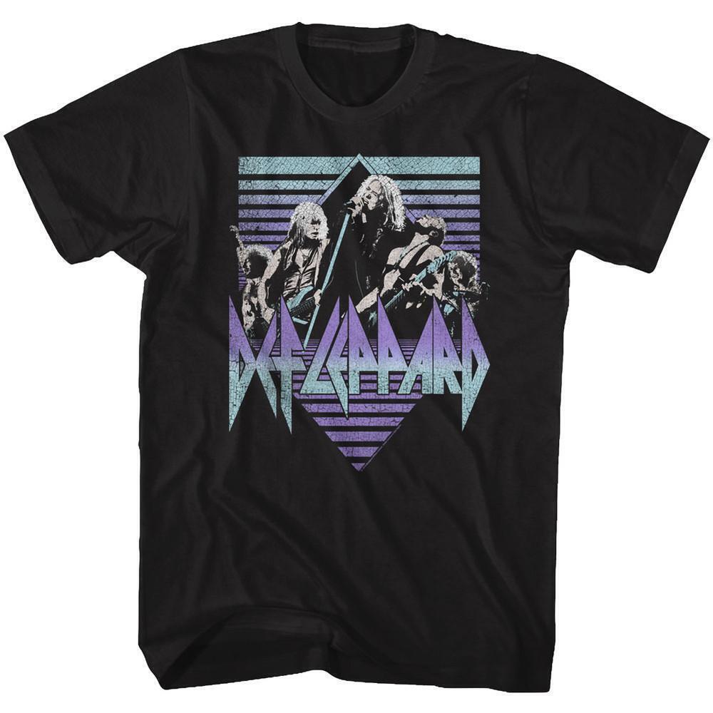 Def Leppard Sing It Black Adult T Shirt